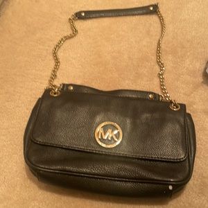Michael kors black chain bag